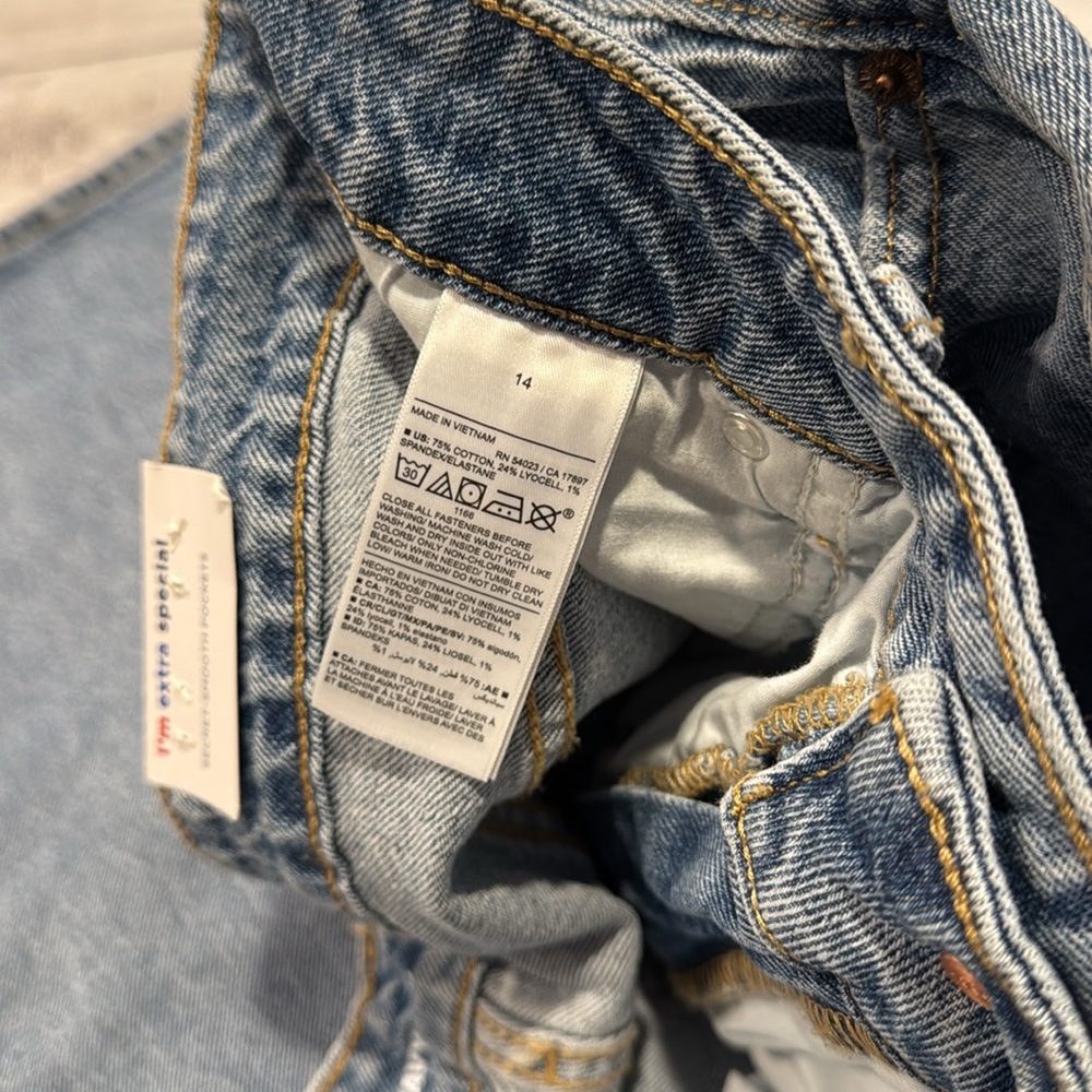 Women’s Old Navy Sky-Hi Wide Leg extra high rise jeans size 14 - Picture 14 of 15